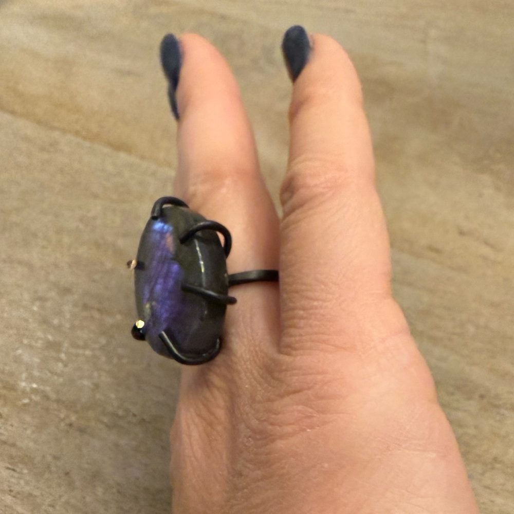 Laboradite ring size 6 - Picture 4 of 7